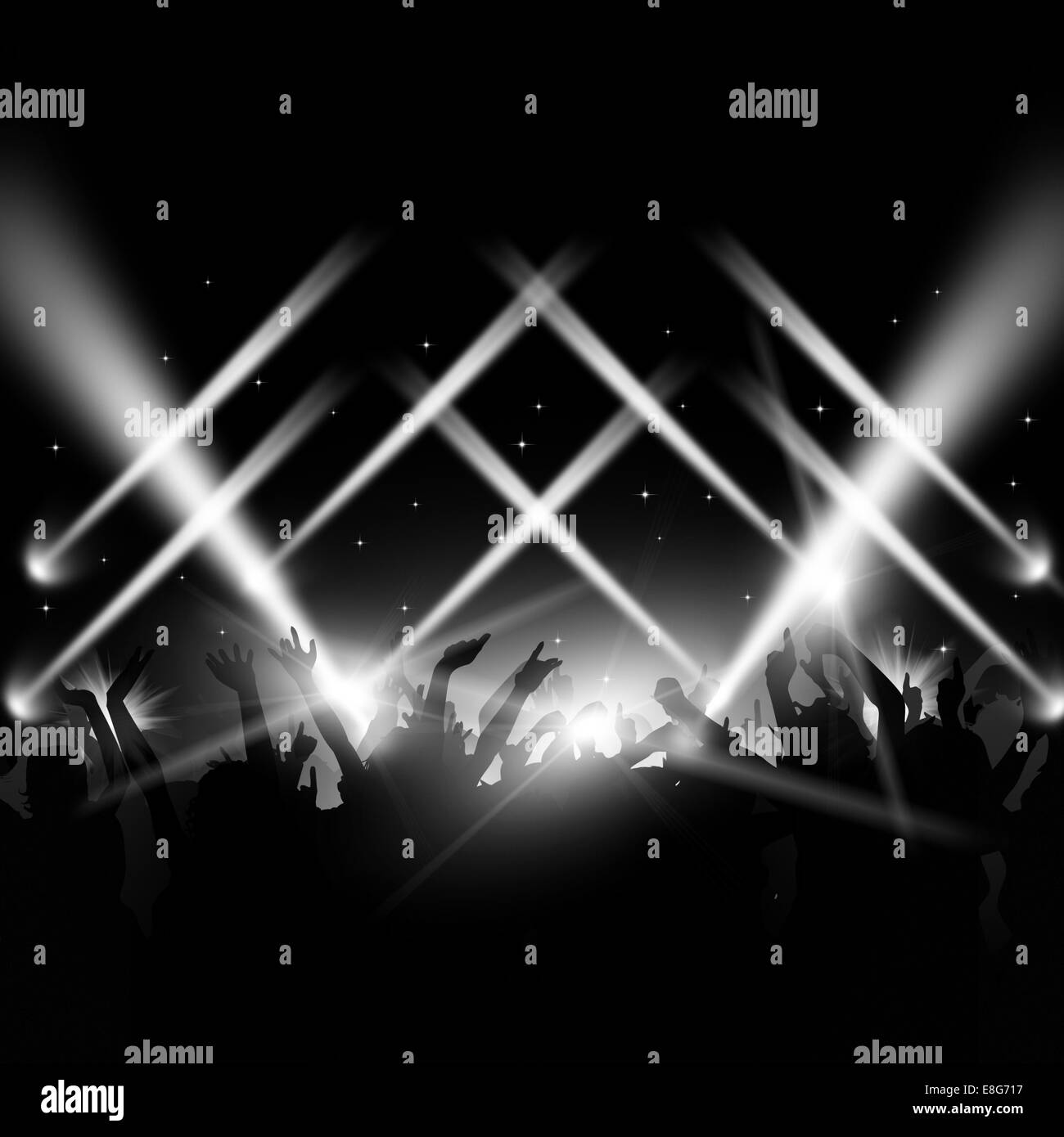 music dance party background with dancing crowd Stock Photo - Alamy