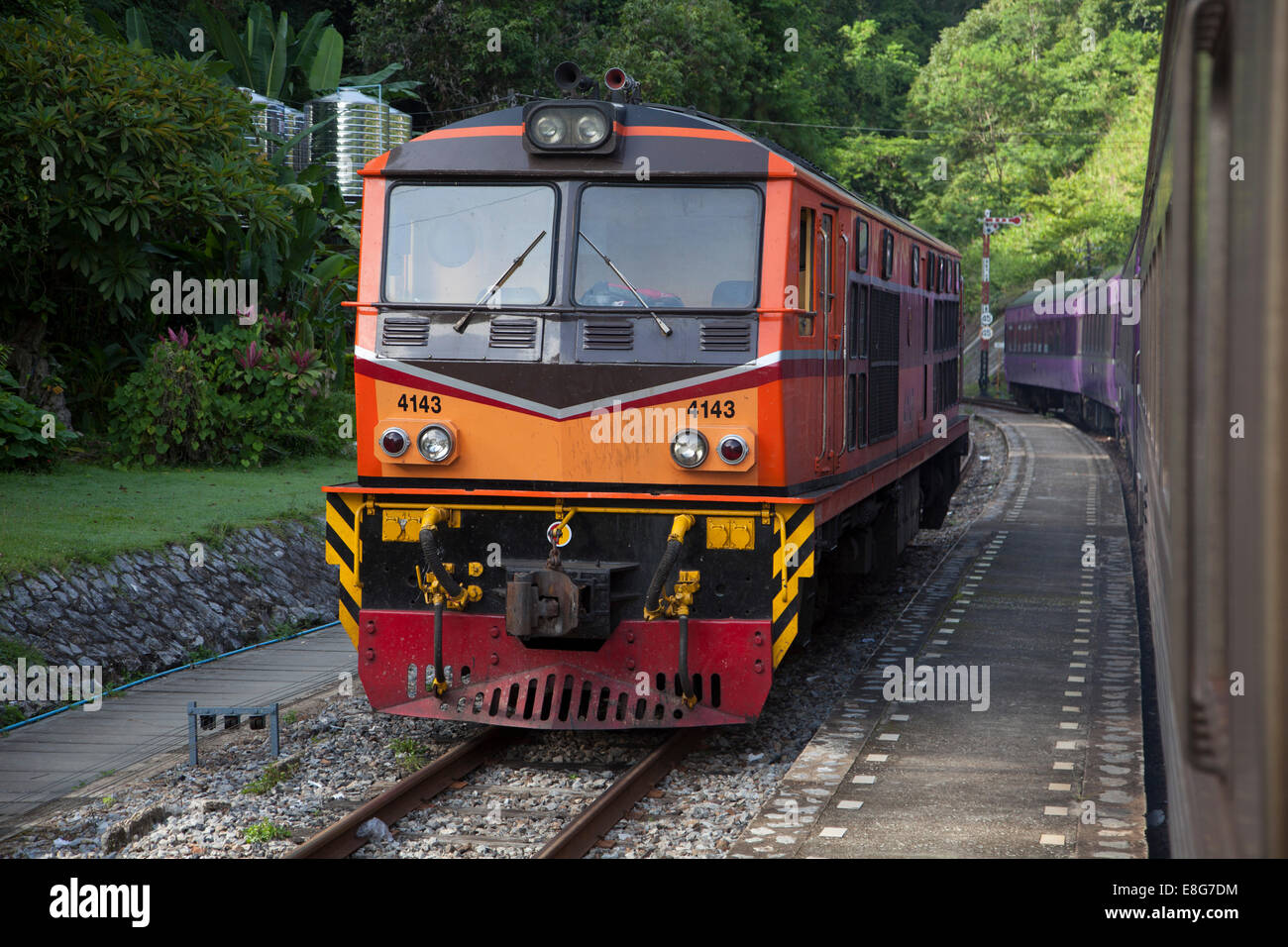 Thailand railway Stock Photo