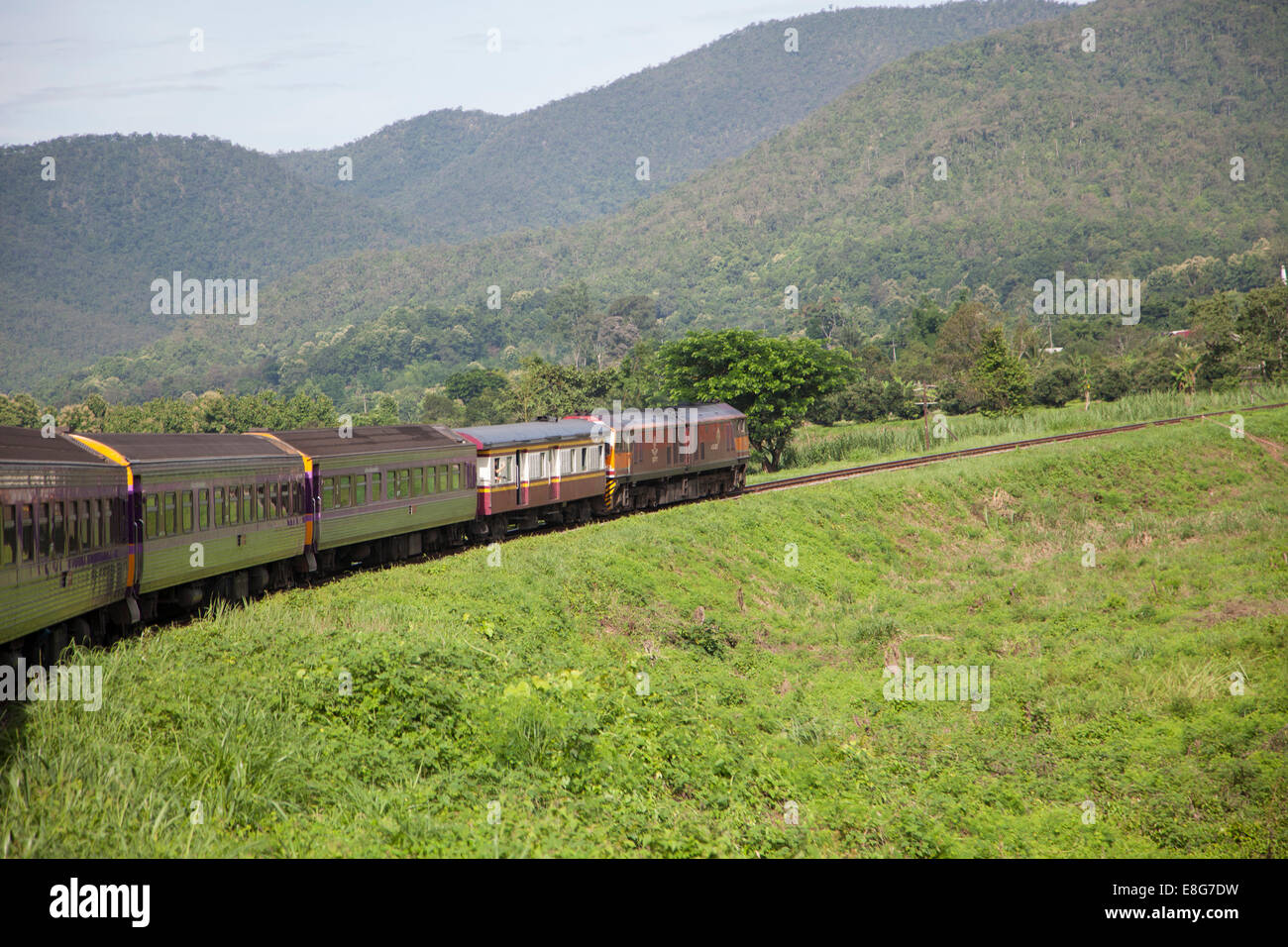 Thailand railway Stock Photo