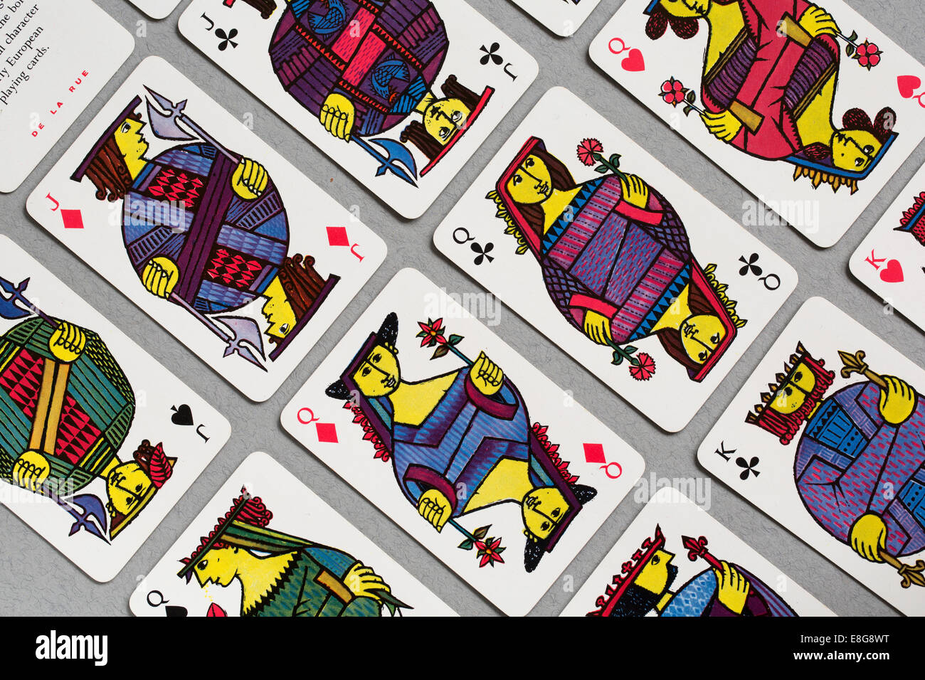 'Comedia' playing cards designed by Stig Lindberg Stock Photo