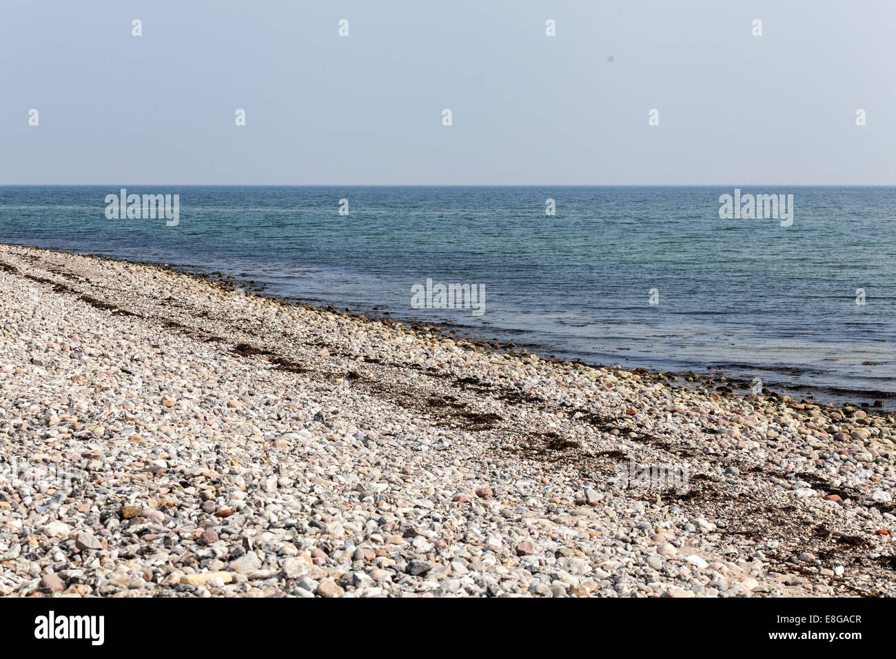 Menschenleerer Strand an der Ostsee in Schleswig-Holstein,Deutschland Stock Photo