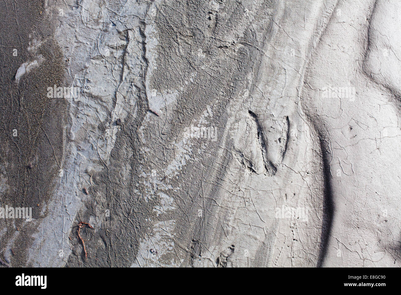 Interesting patterns in sand on a riverbed Stock Photo - Alamy