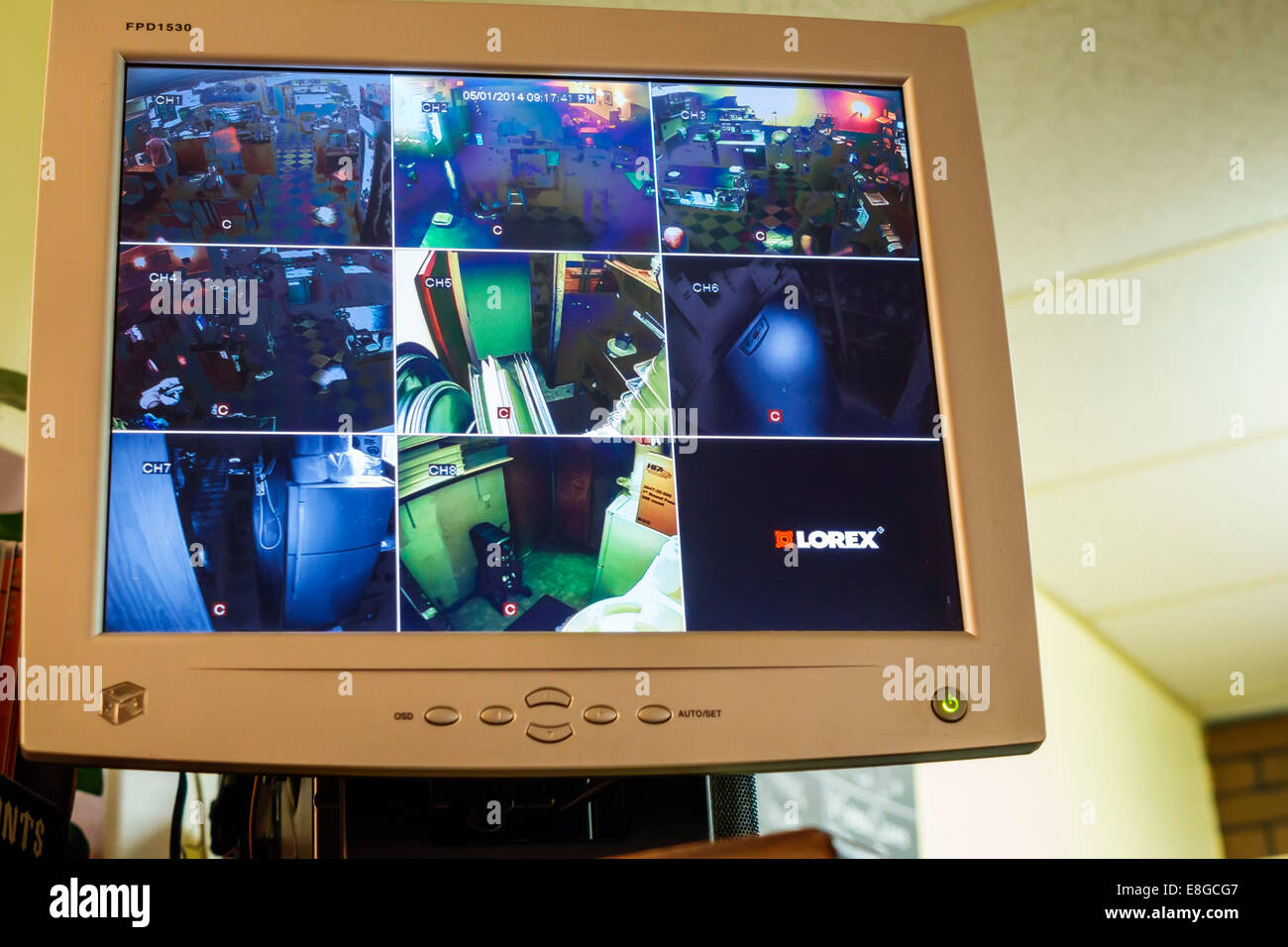 Fort Ft. Myers Beach Florida,security camera,video,monitor,screen