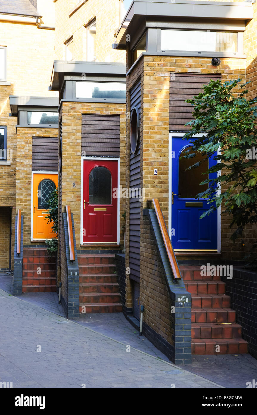 Terraced houses in Greenwich London England United Kingdom UK Stock