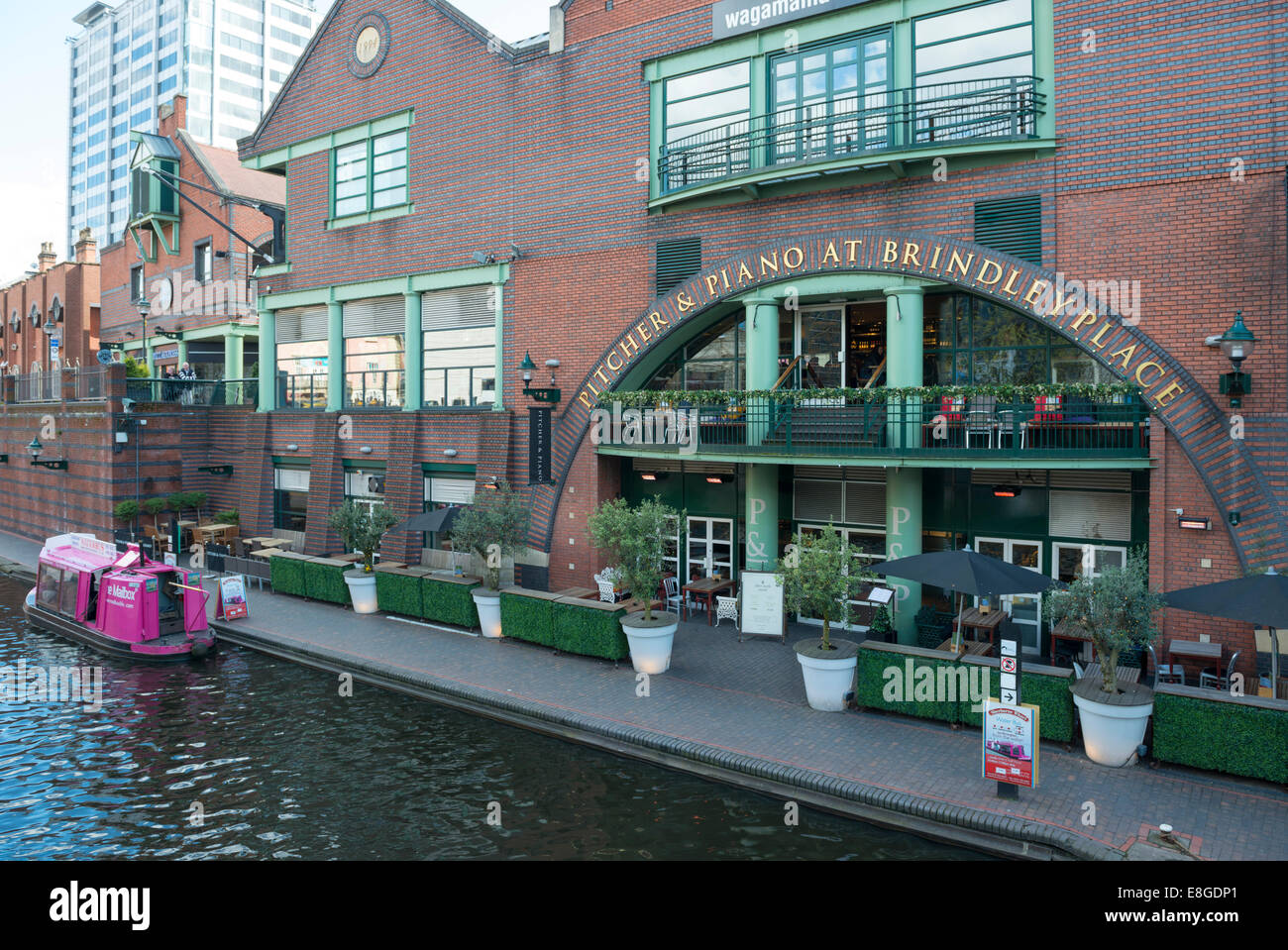 The Waterfront buildings, Brindleyplace, Birmingham. The Pitcher and