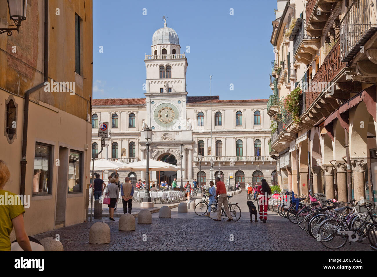 Padua,(Padova), Italy,side street leading up to the square,(piazale) Stock Photo