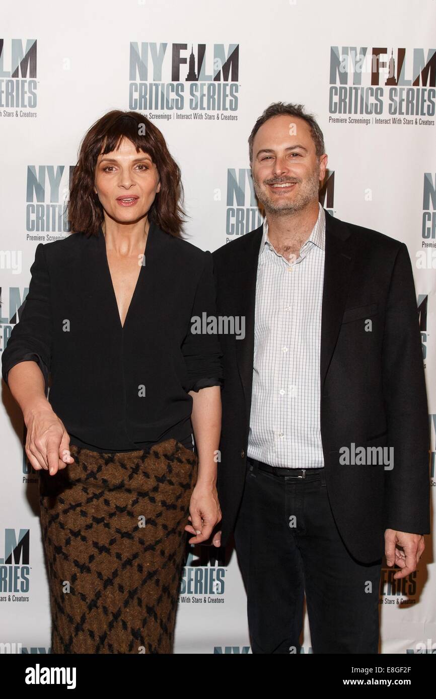 New York, NY, USA. 7th Oct, 2014. guest, Juliette Binoche, Michael Rosenberg at arrivals for 1,000 TIMES GOOD NIGHT Screening, AMC Empire 25 Theatre, New York, NY October 7, 2014. Credit:  Jason Smith/Everett Collection/Alamy Live News Stock Photo