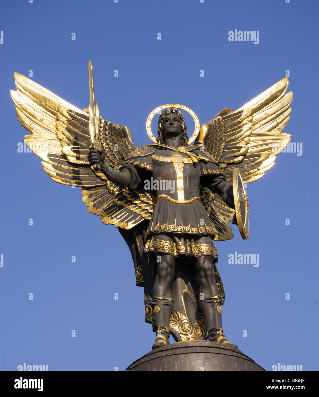 Archangel michael statue in kiev High Resolution Stock Photography and Images Alamy