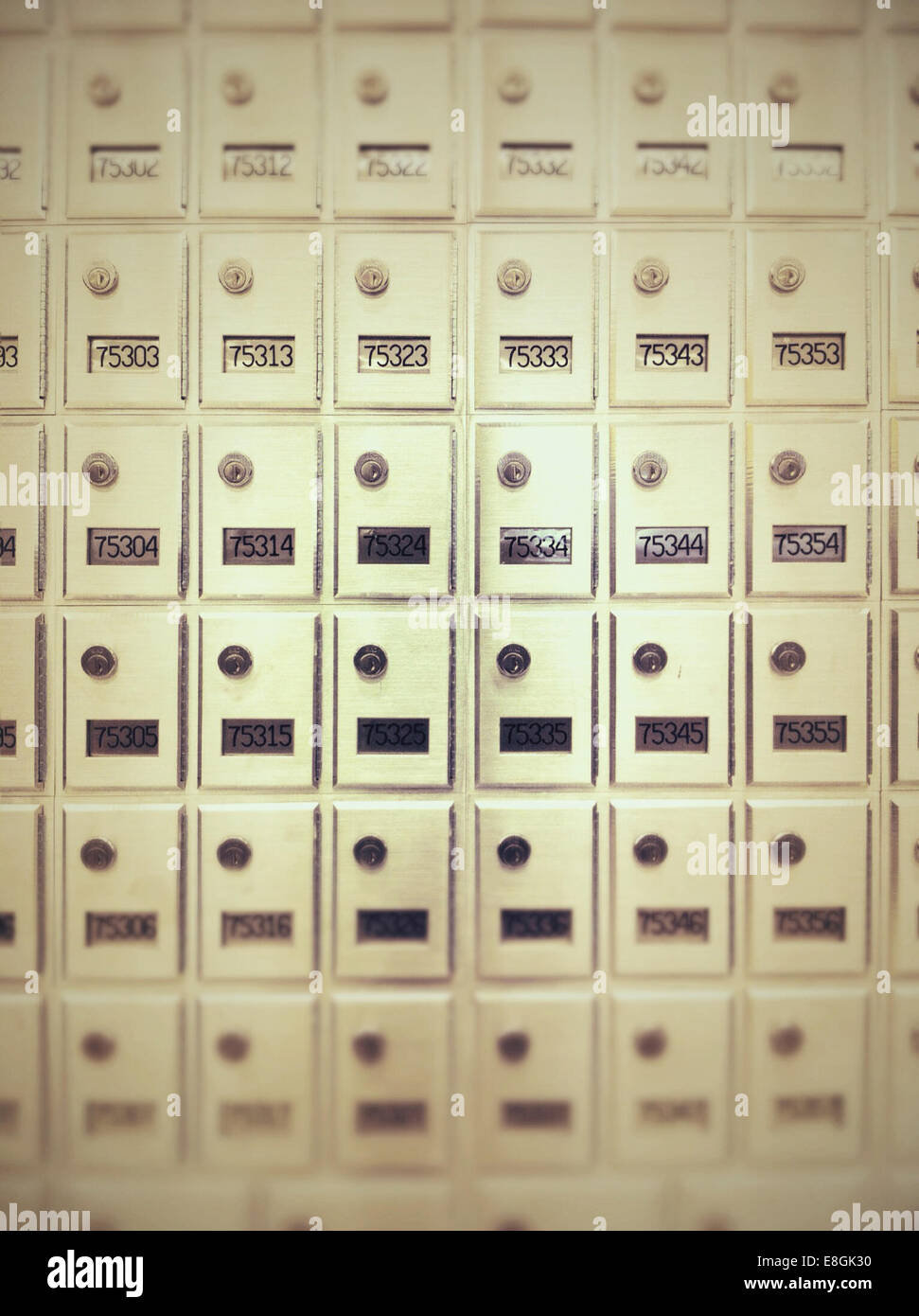 Post office mail boxes Stock Photo Alamy