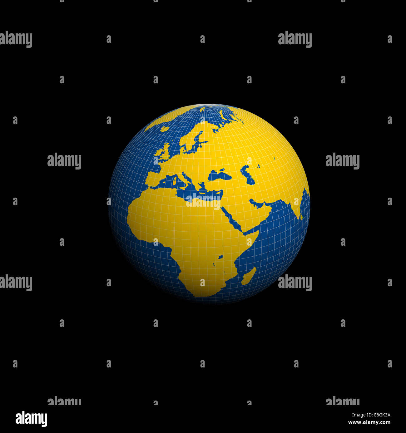 Earth globe meridian hi-res stock photography and images - Alamy
