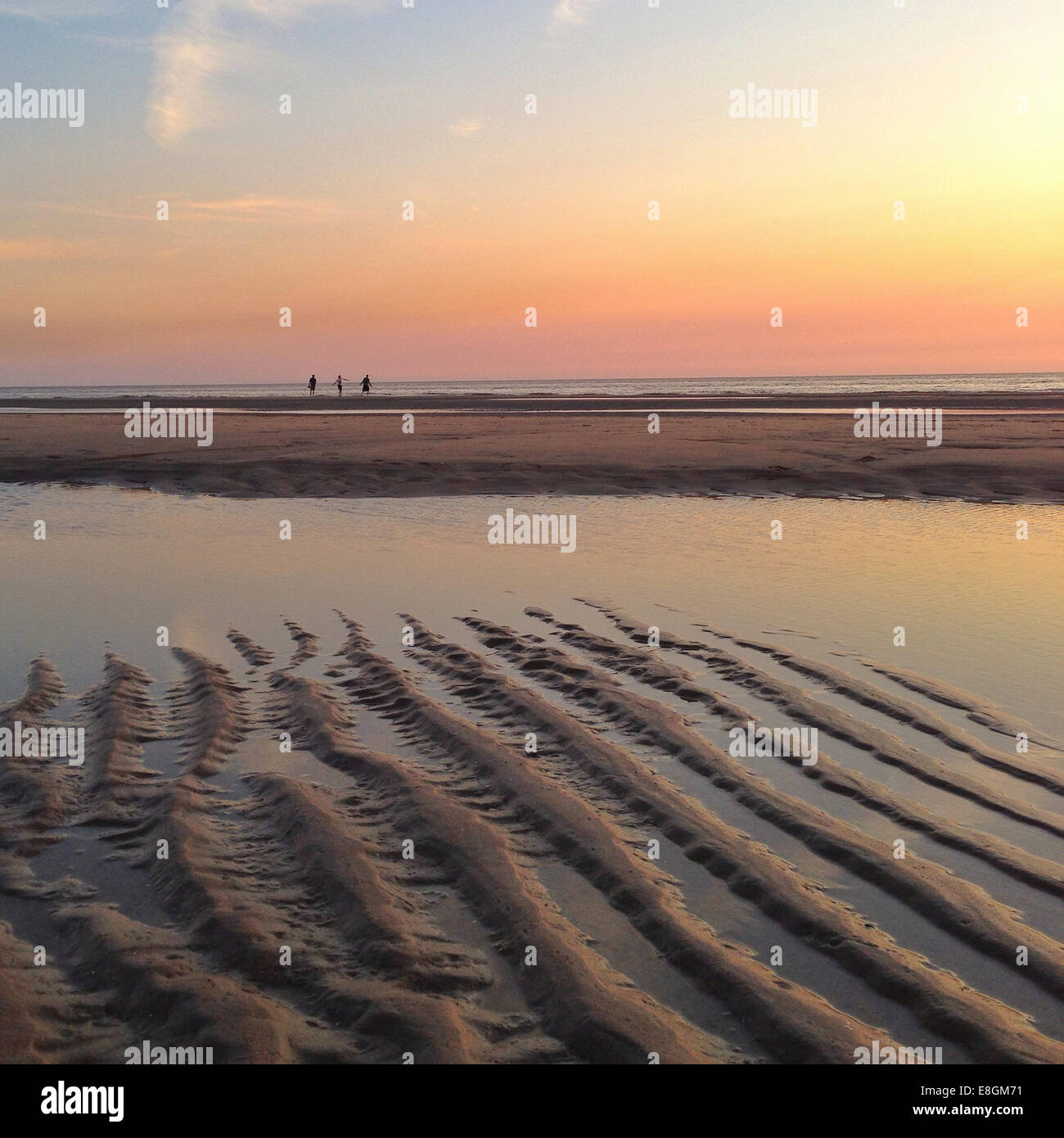 Netherlands, Bloemendaal, View of sunset Stock Photo