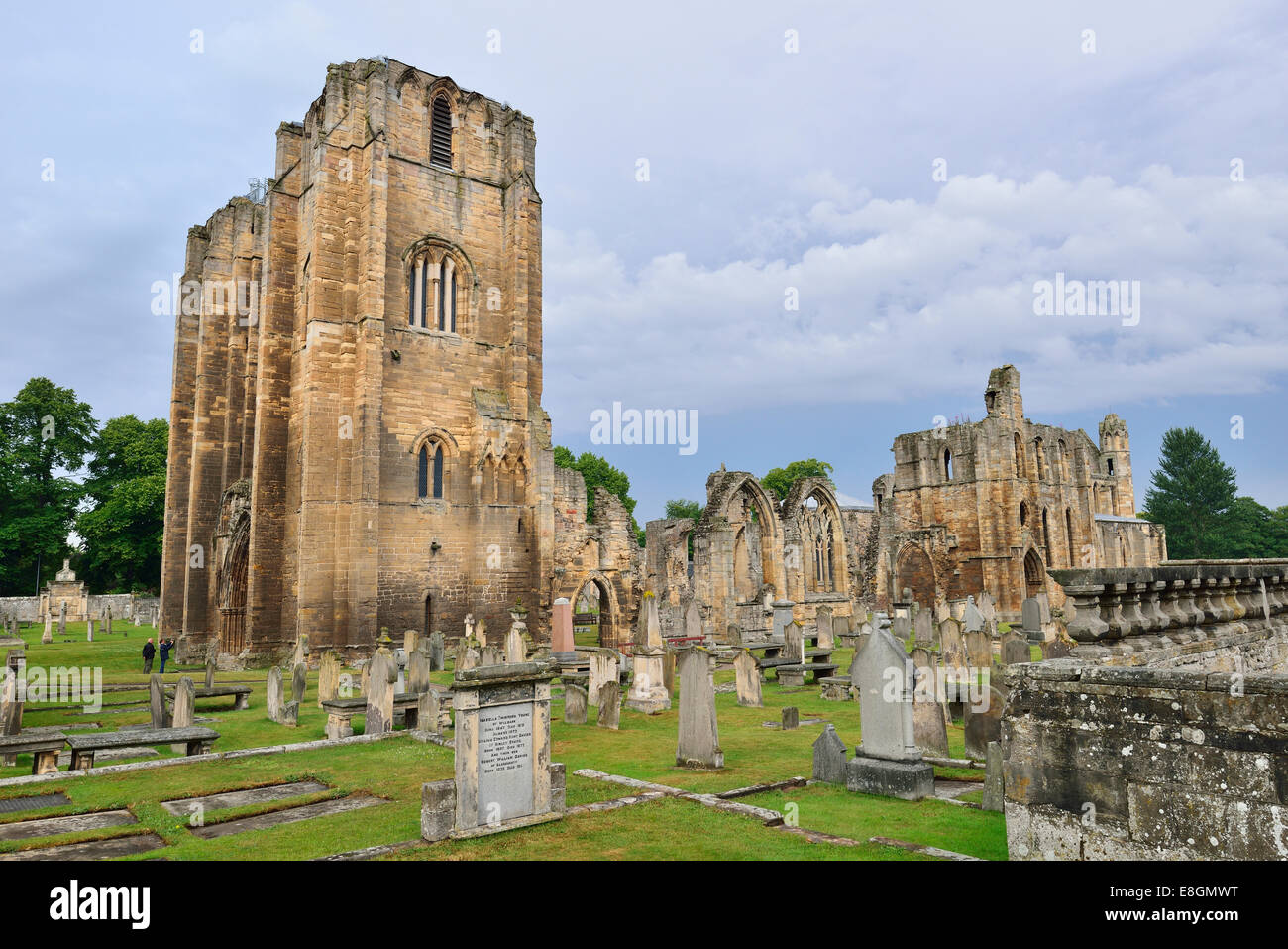 Ruins of Elgin Cathedral, Elgin, Moray, Grampian, Scotland, United Kingdom Stock Photo
