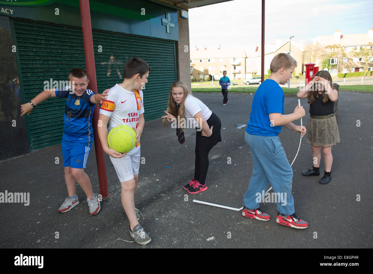 Glenburn Estate, in Paisley, which is one of the most deprived areas in