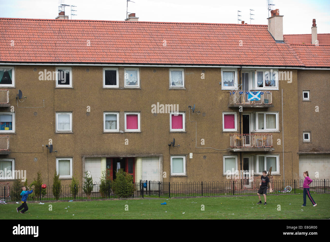 Glenburn Estate, in Paisley, which is one of the most deprived areas in
