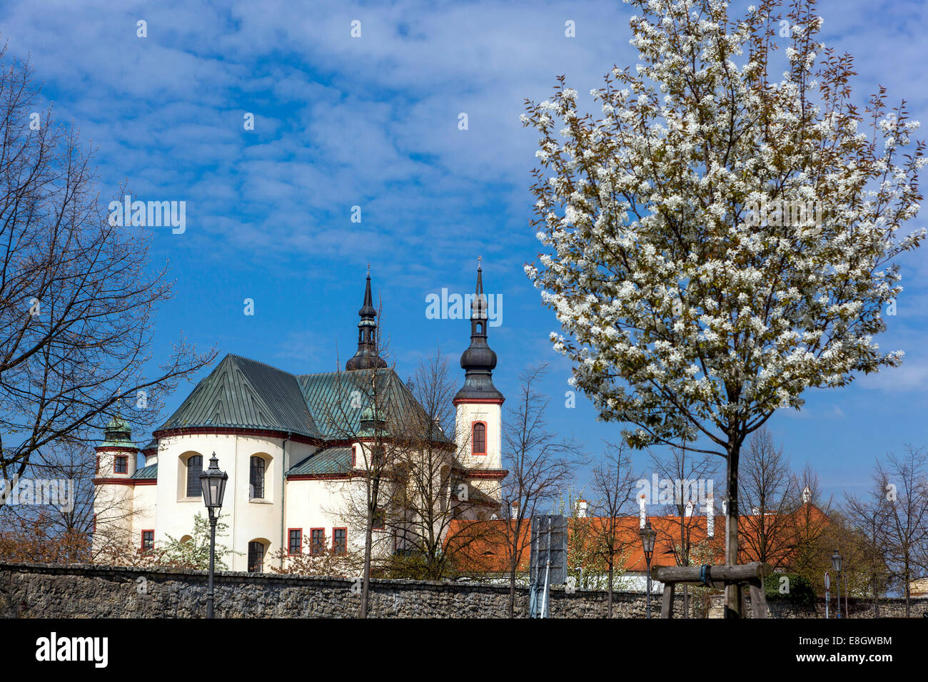 Monastery gardens, Litomysl, Czech Town, Czech Republic Stock Photo