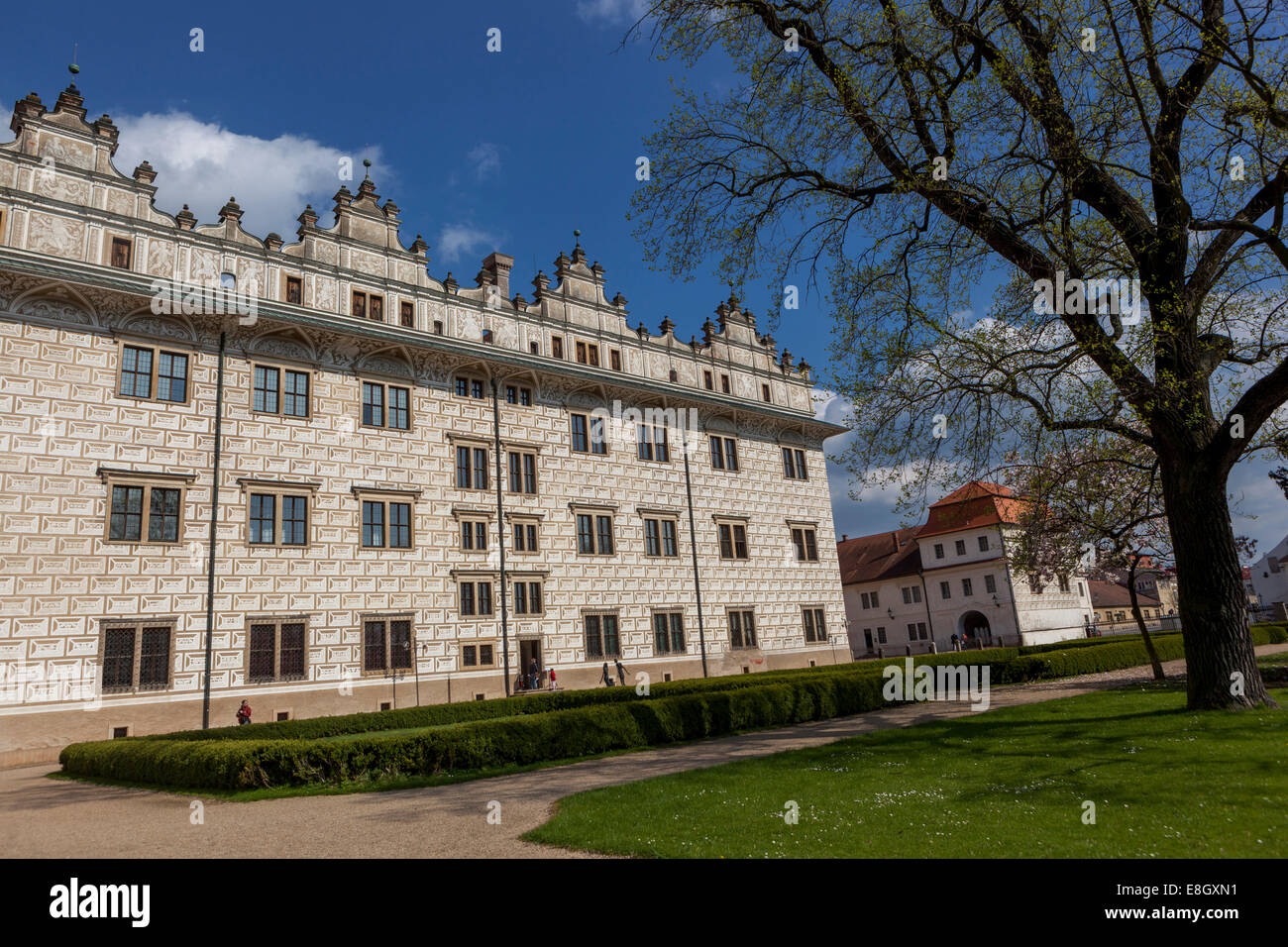 Renaissance Castle, Litomysl Czech Town, Eastern Bohemia, Czech Republic Stock Photo