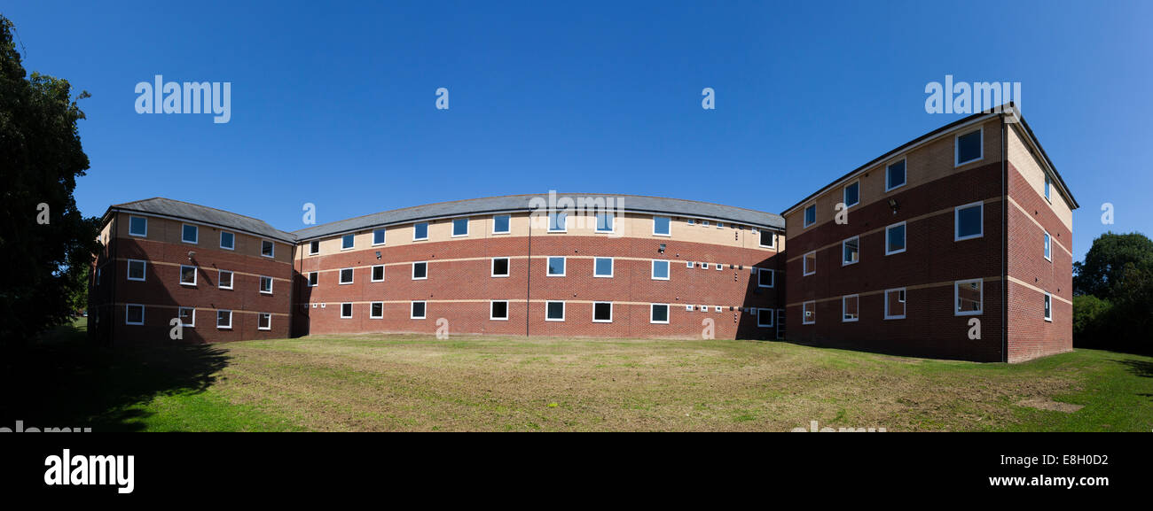 Exterior panorama of Sir John Moore Barracks Folkestone England. Stock Photo