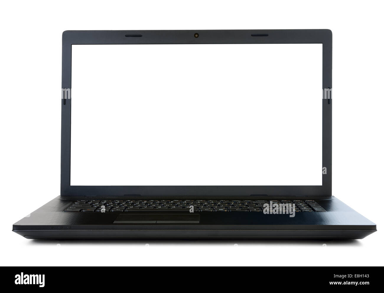 Laptop notebook open blank Cut Out Stock Images & Pictures - Alamy