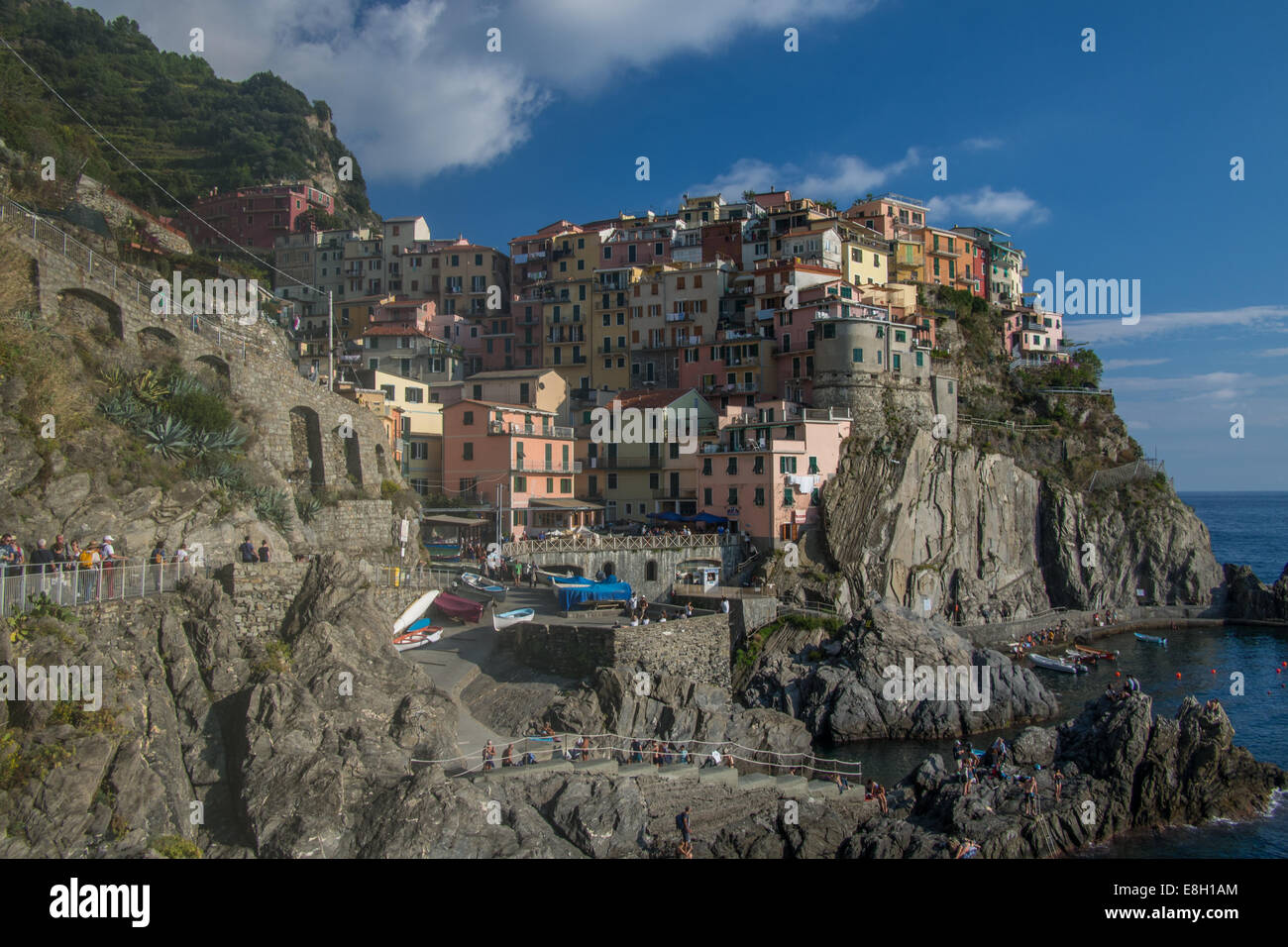 Manarola, Cinque Terre (Five Lands'), Liguria region, Italy. Stock Photo