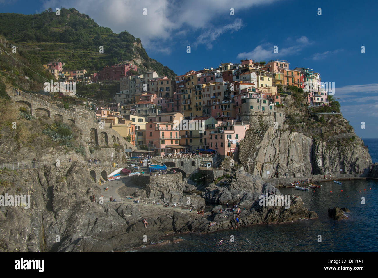 Manarola, Cinque Terre (Five Lands), Liguria region, Italy. Stock Photo