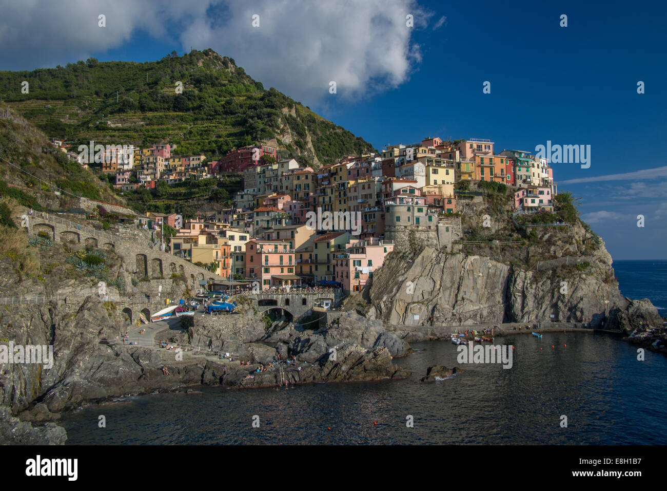 Manarola, Cinque Terre (Five Lands), Liguria region, Italy. Stock Photo