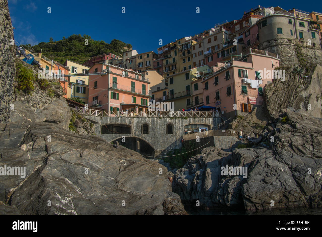 Manarola, Cinque Terre (Five Lands'), Liguria region, Italy. Stock Photo