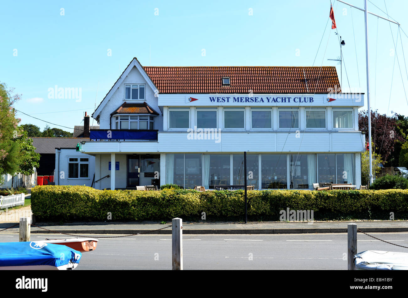 West Mersea Yacht Club Stock Photo Alamy