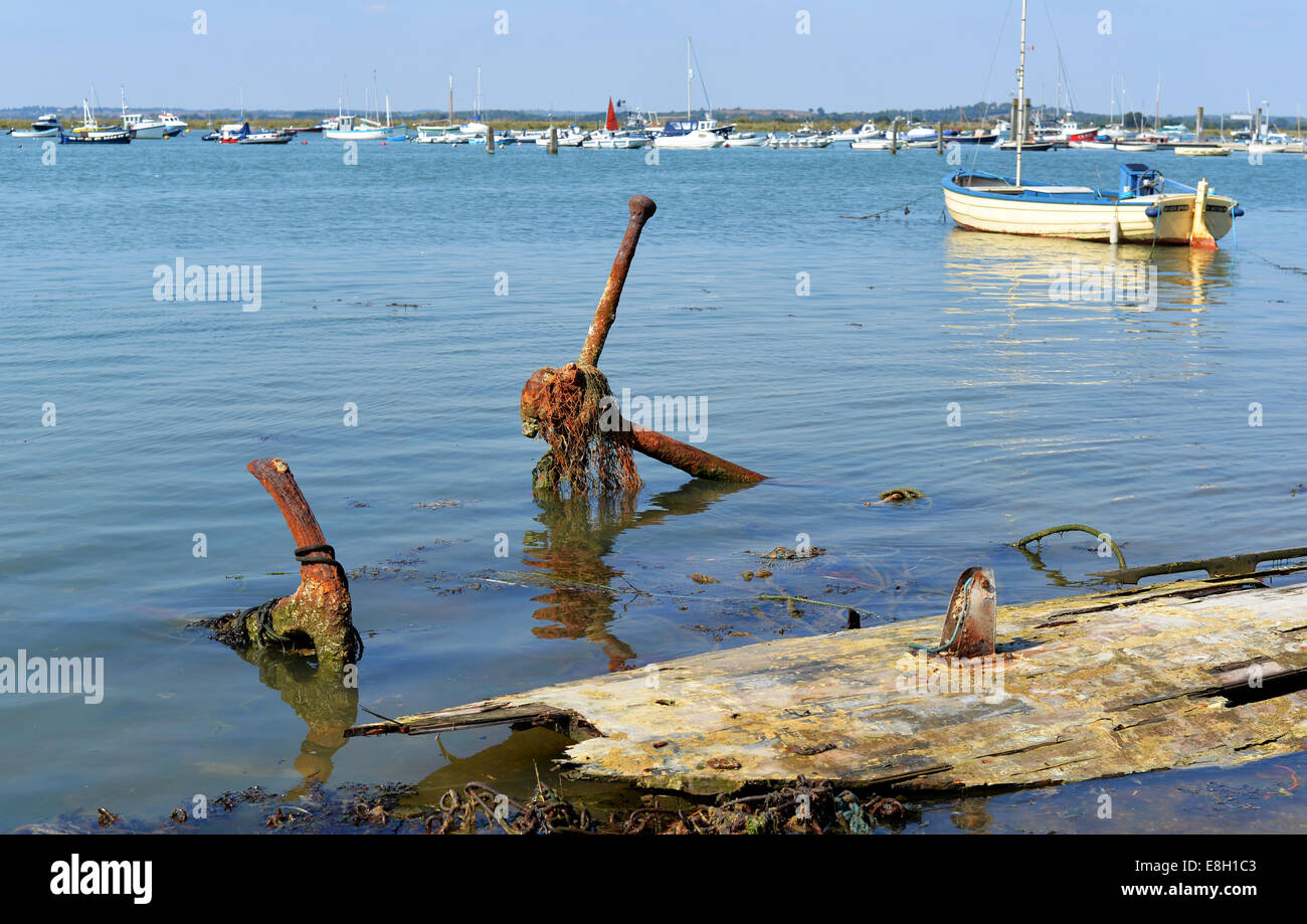 West Mersea Harbour Stock Photo