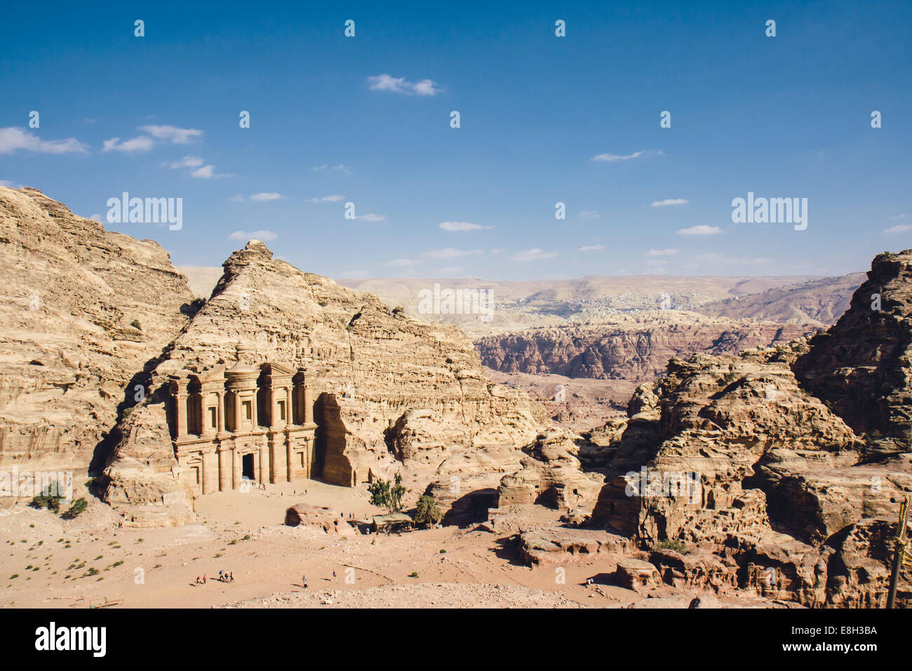 Jordan, Petra, Ad Deir Monastery Stock Photo