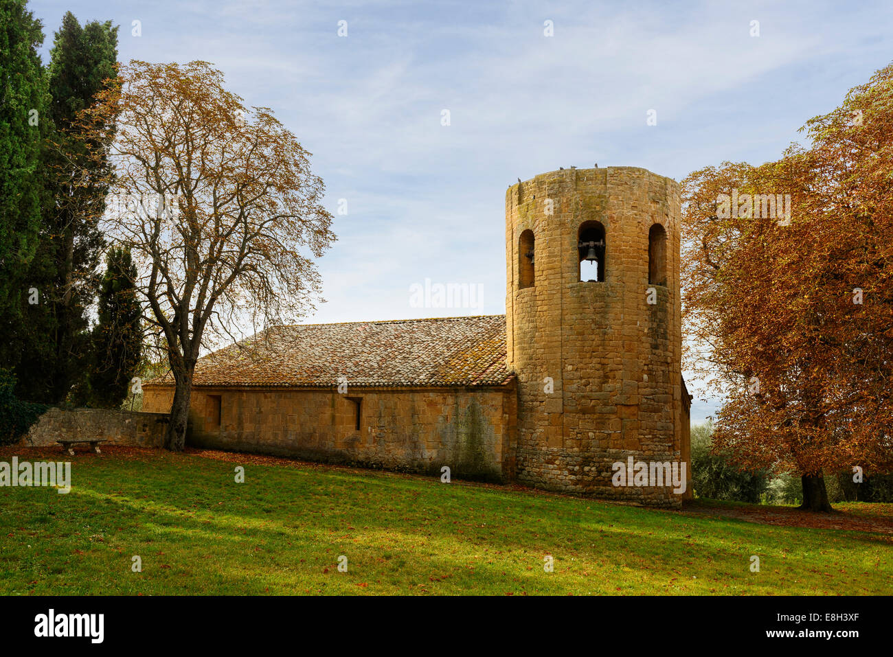 Pieve of Corsignano Stock Photo