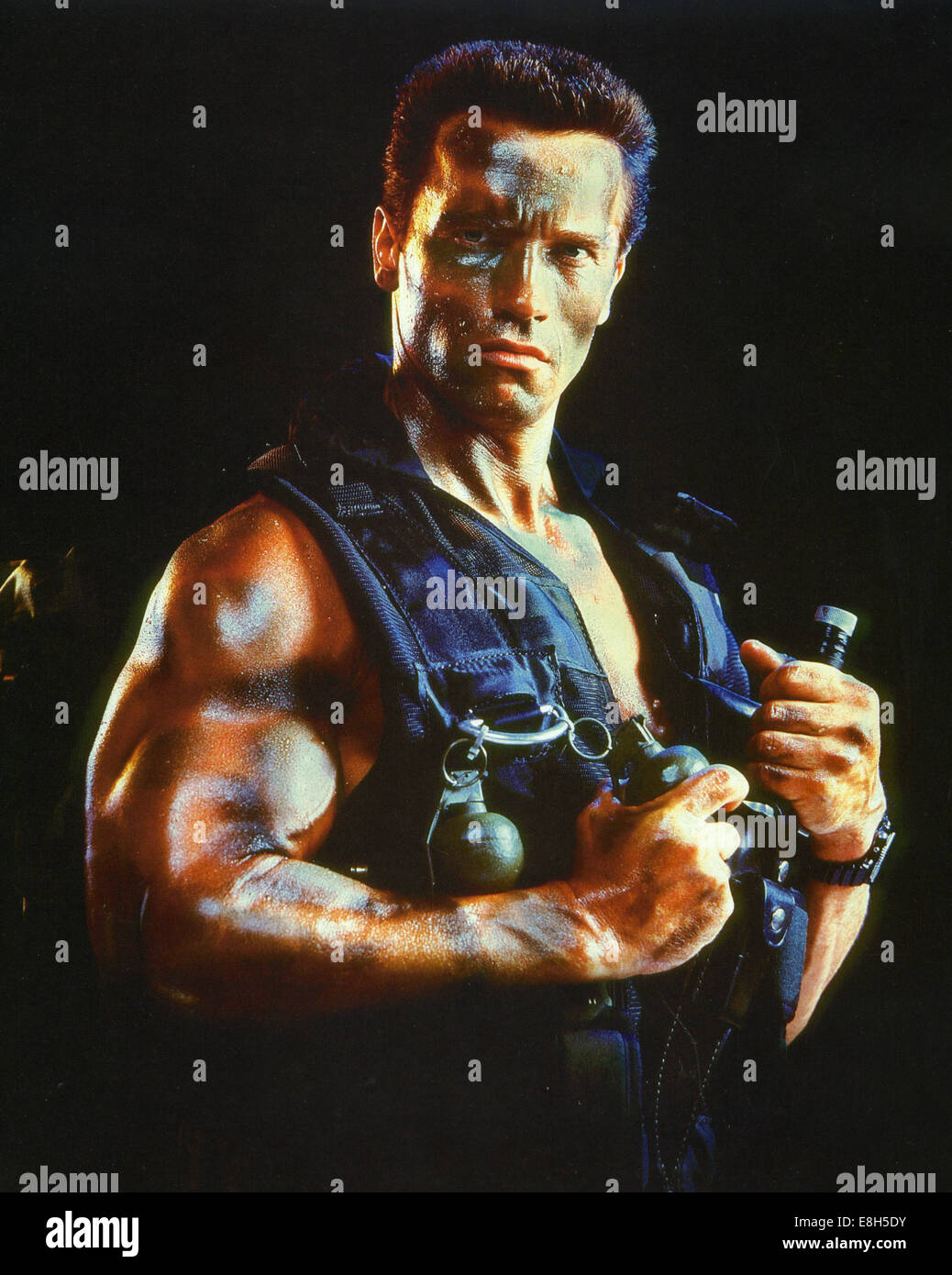 COMMANDO 1985 20th Century Fox film with Arnold Schwarzenegger Stock Photo