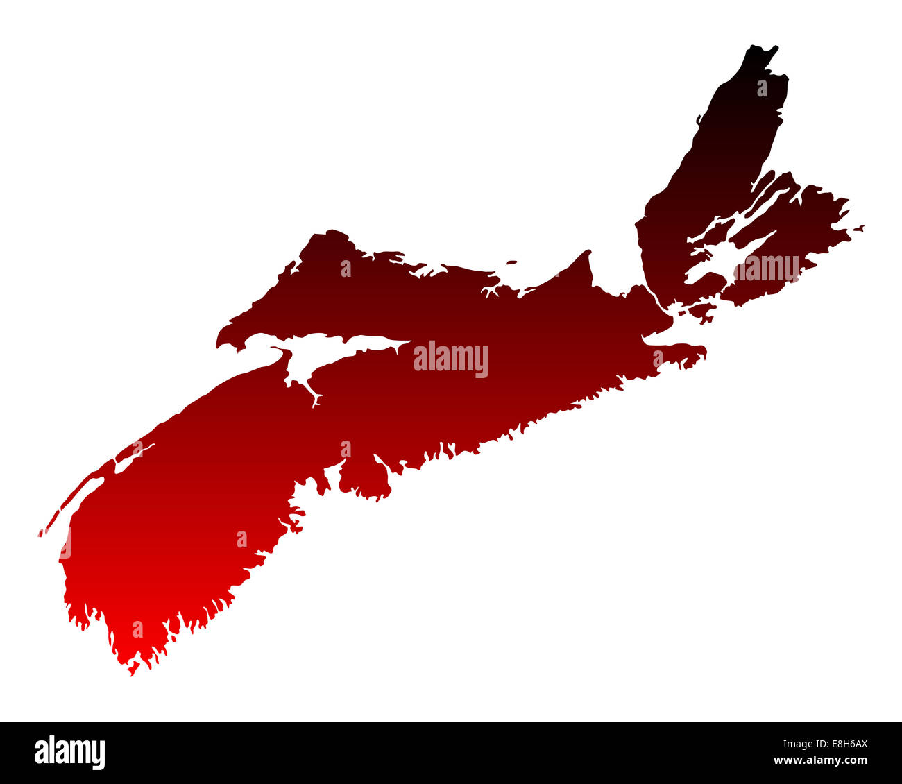 Nova scotia map Cut Out Stock Images & Pictures Alamy