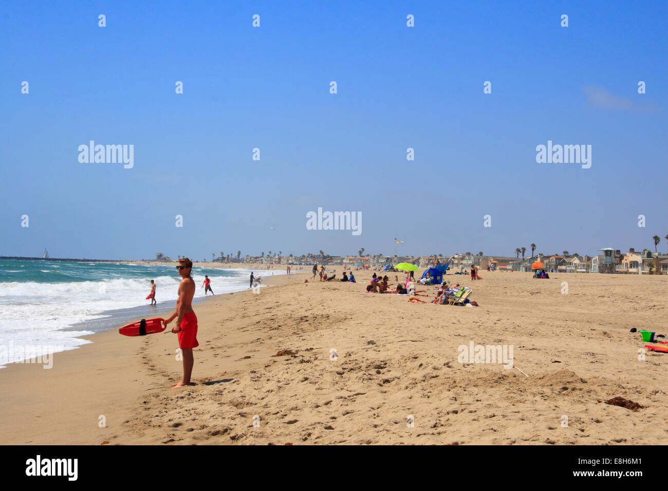 Oxnard Beach near Los Angeles, California, USA Stock Photo
