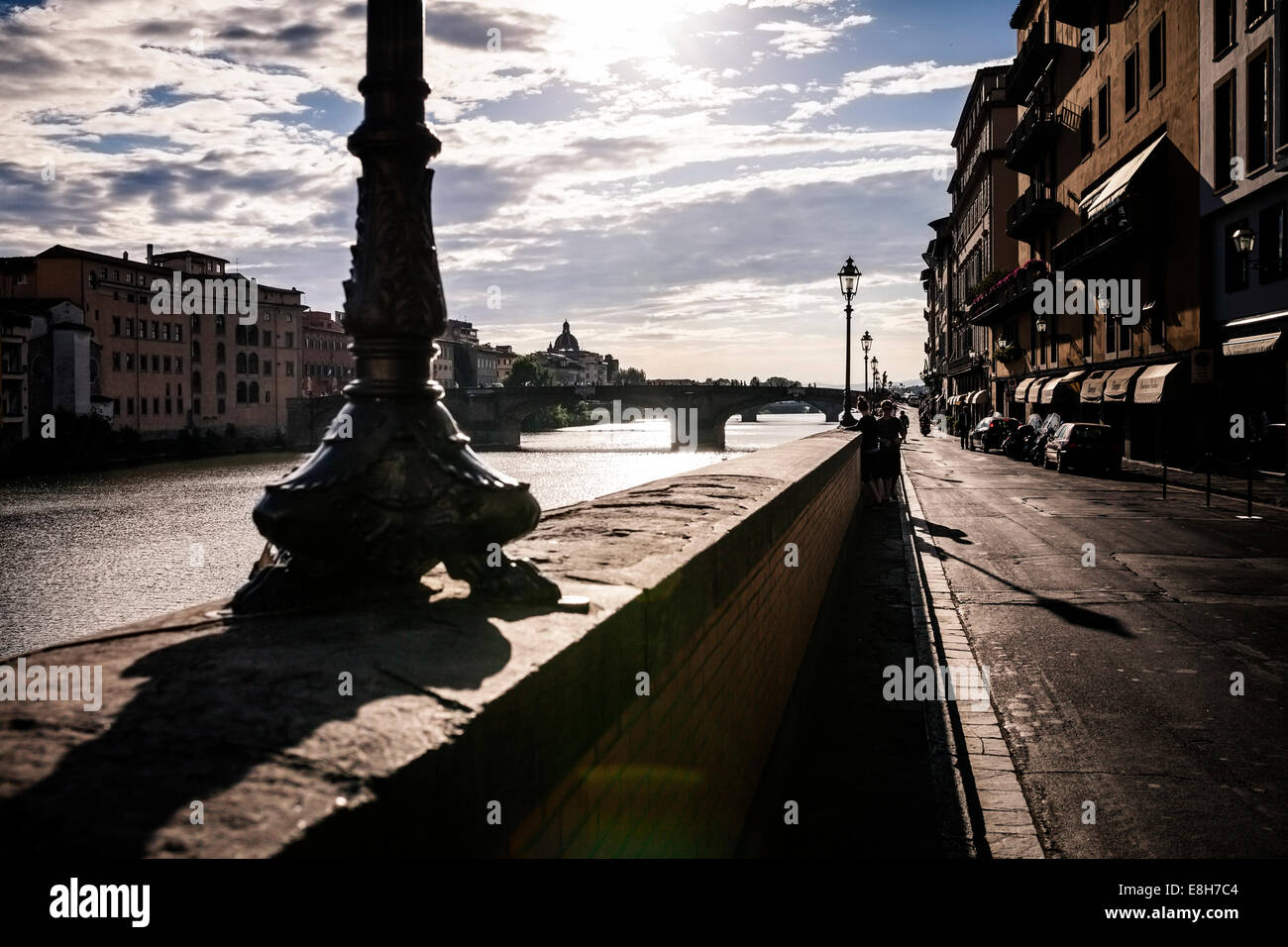 Italy, Tuscany, Florence, River Arno Stock Photo