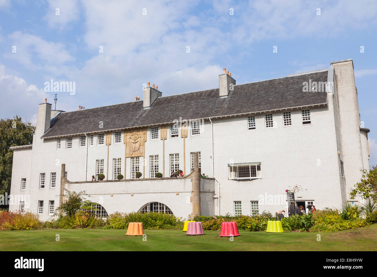 Scotland, Glasgow, Bellahouston Park, House for an Art Lover, Designed by Charles Rennie Mackintosh Stock Photo