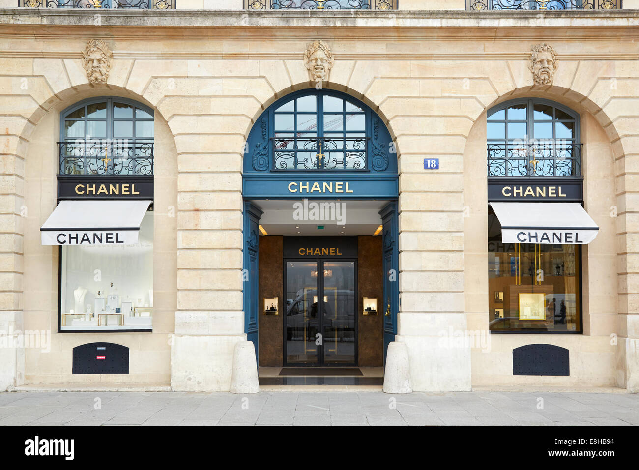Chanel shop in place Vendome in Paris Stock Photo
