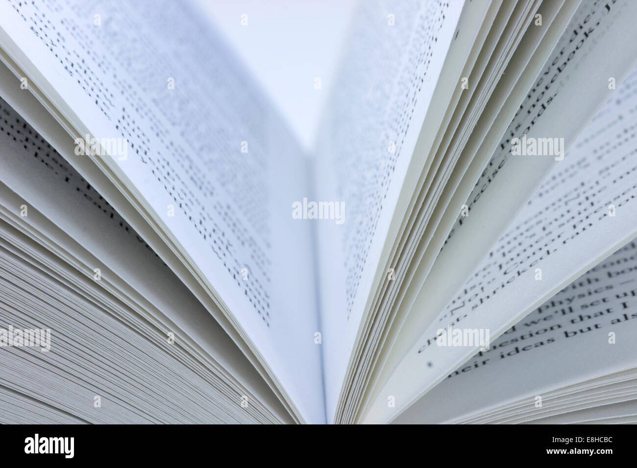 Open book isolated on a white background Stock Photo - Alamy
