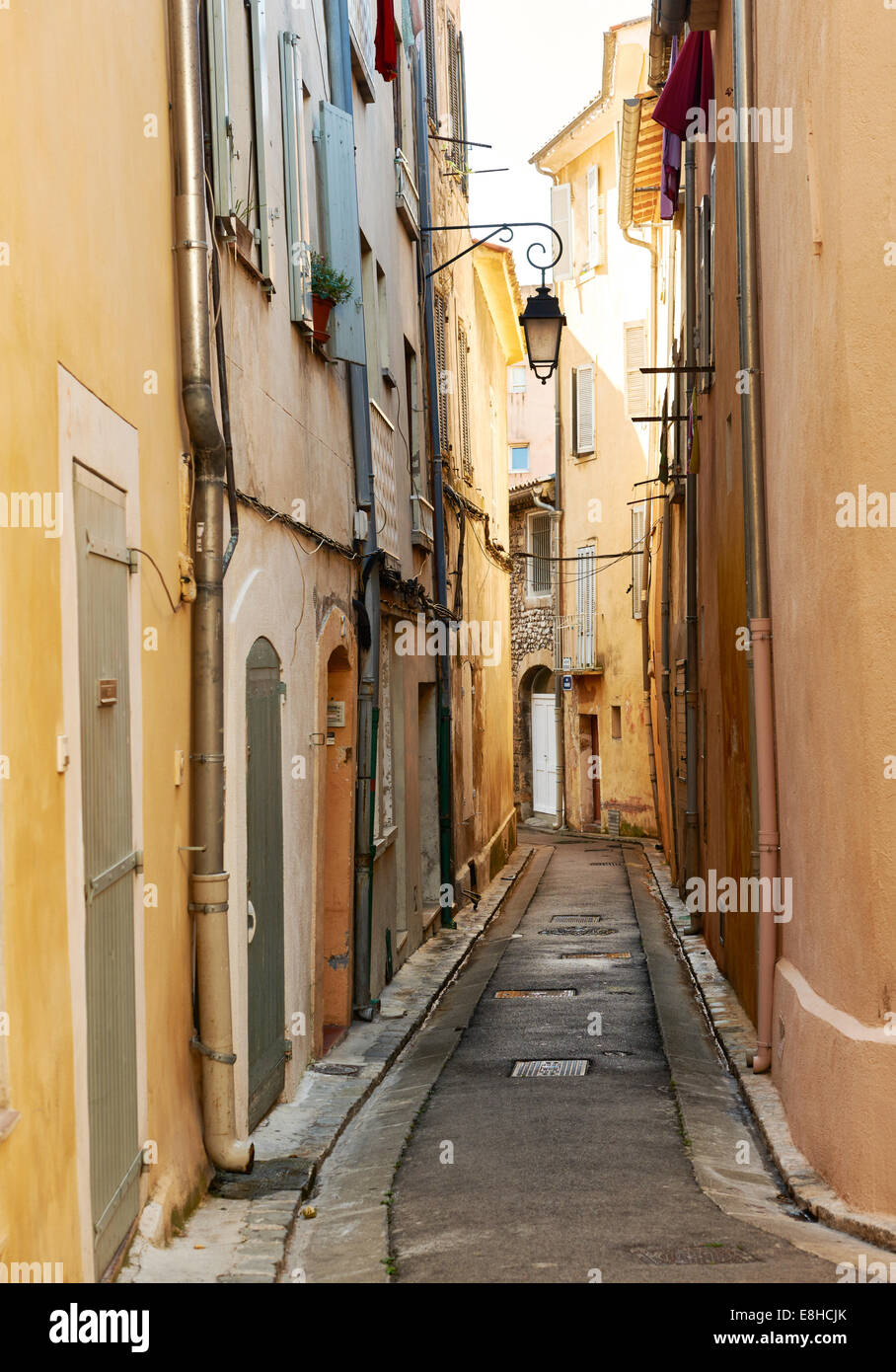 Street and ancient buildings in the old historical part of Aix en Provence town, South France Stock Photo