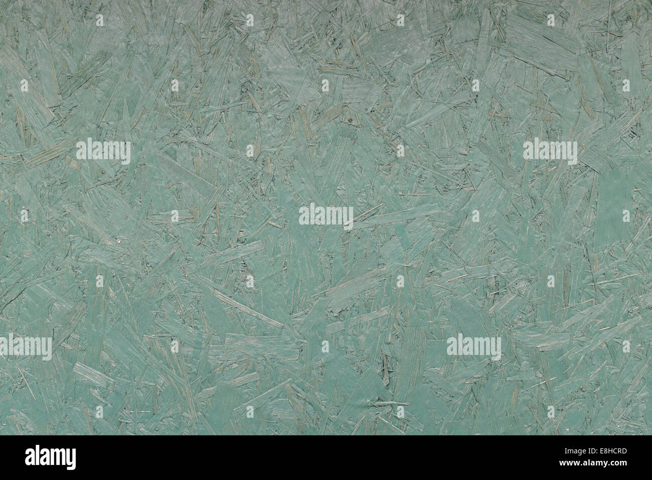 Detail of green washed OSB Oriented strand board used in construction