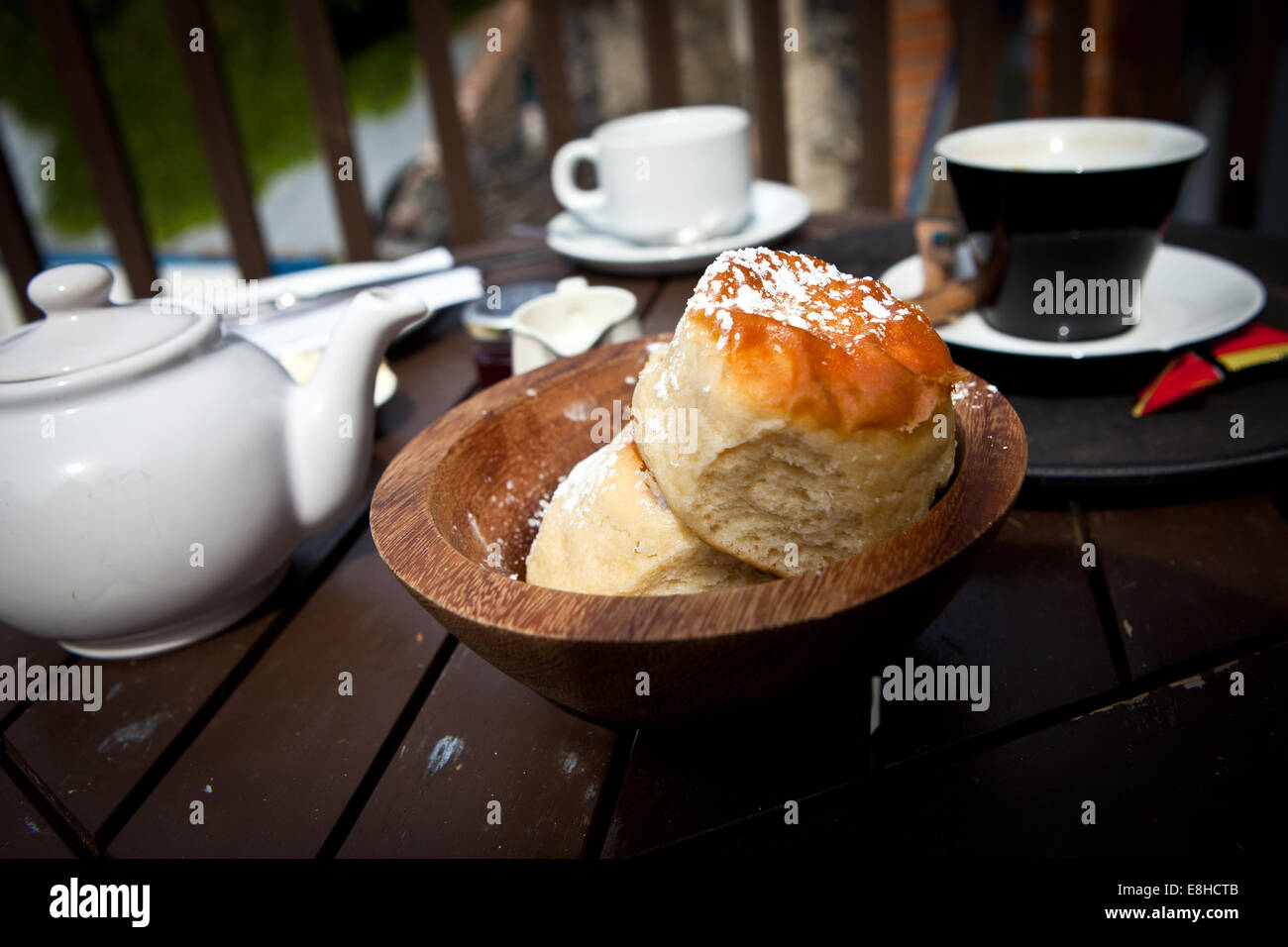 Cream Tea, Port Isaac, Cornwall Stock Photo Alamy