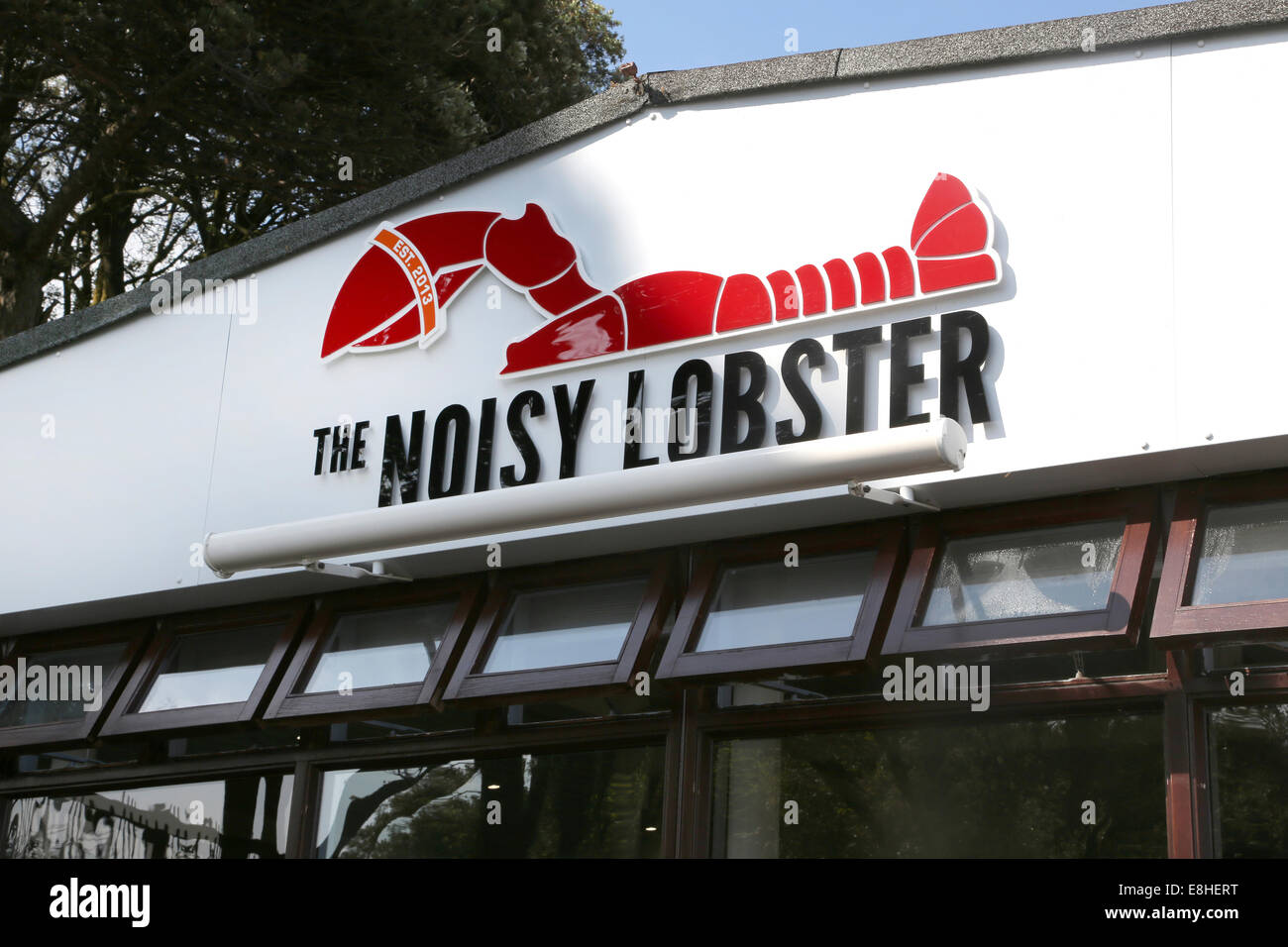 The Noisy Lobster Seafood Restaurant At Avon Beach  Mudeford Dorset England Stock Photo
