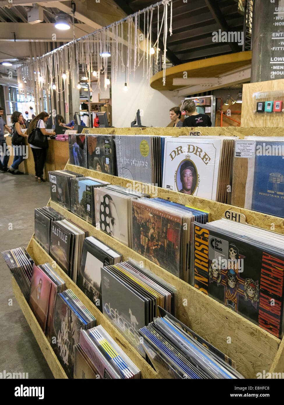 Vinyl Records Display Shelves, Urban Outfitters Store at Herald Square, NYC  Stock Photo - Alamy