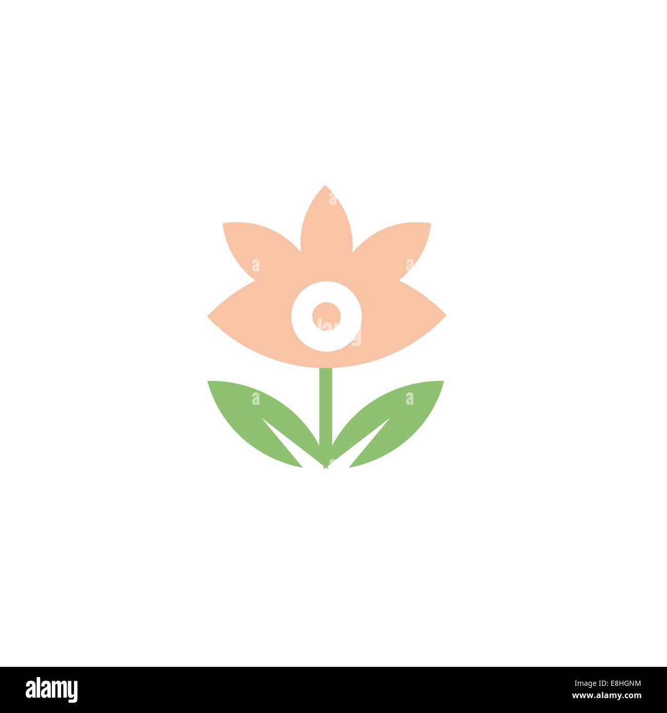 Florist logo Stock Photo