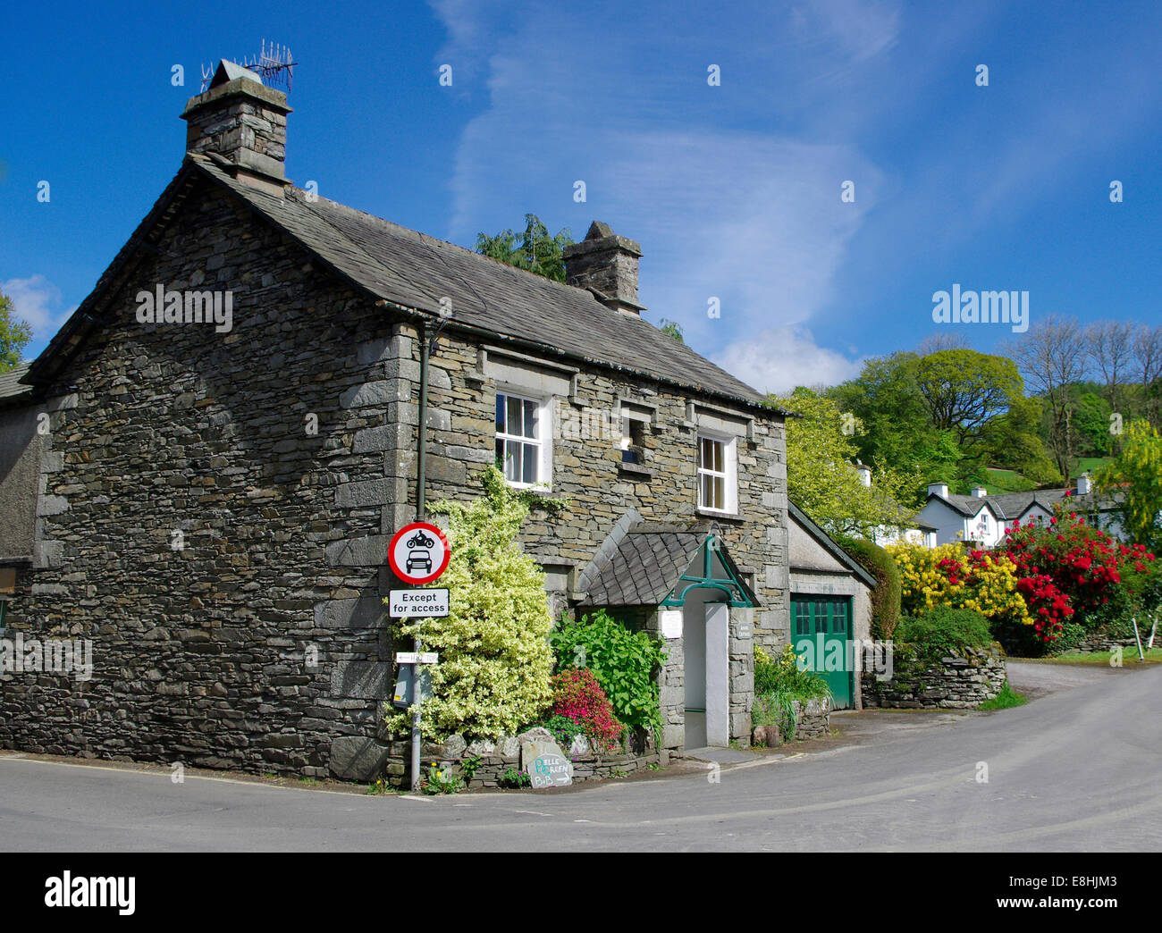 Anvil Cottage, Near Sawrey, Lake District National Park, Cumbria, England, UK Stock Photo
