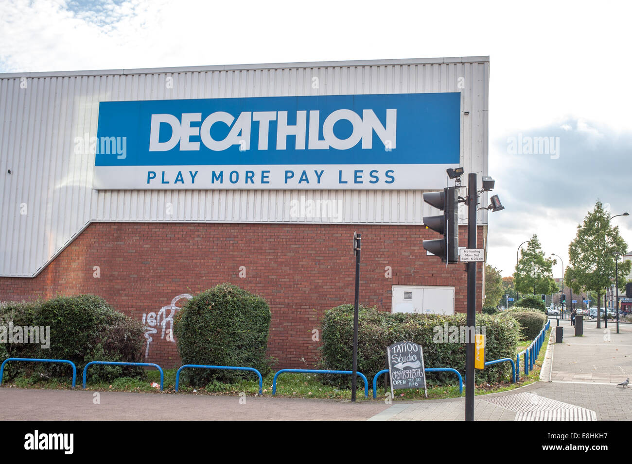 Decathlon discount sports store in Sheffield UK Stock Photo