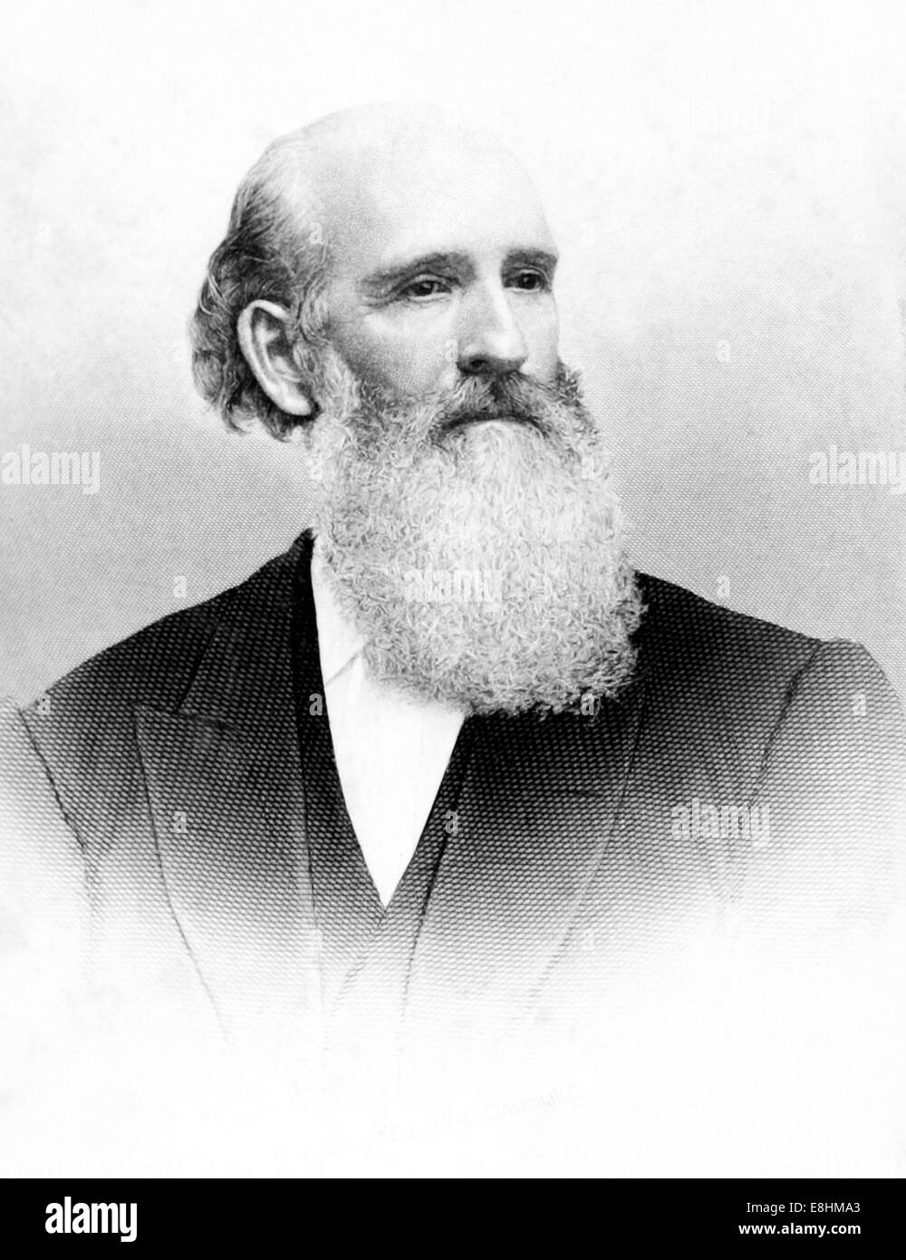 James Springer White (1821-1881) 'Elder White' a co-founder of the Seventh-day Adventist Church and husband of Ellen G. White. Stock Photo