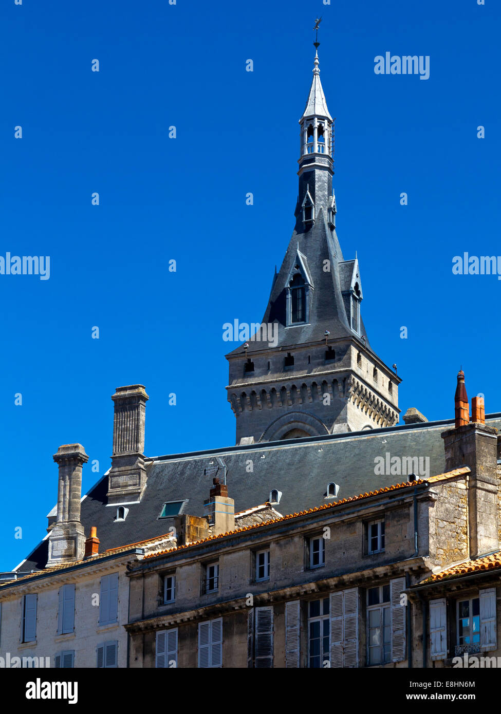 Old buildings in the historic centre of Angouleme a town in the Poitou-Charentes region of south western France in summer Stock Photo