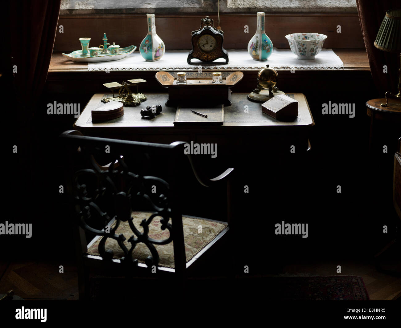 An old writing desk. Stock Photo