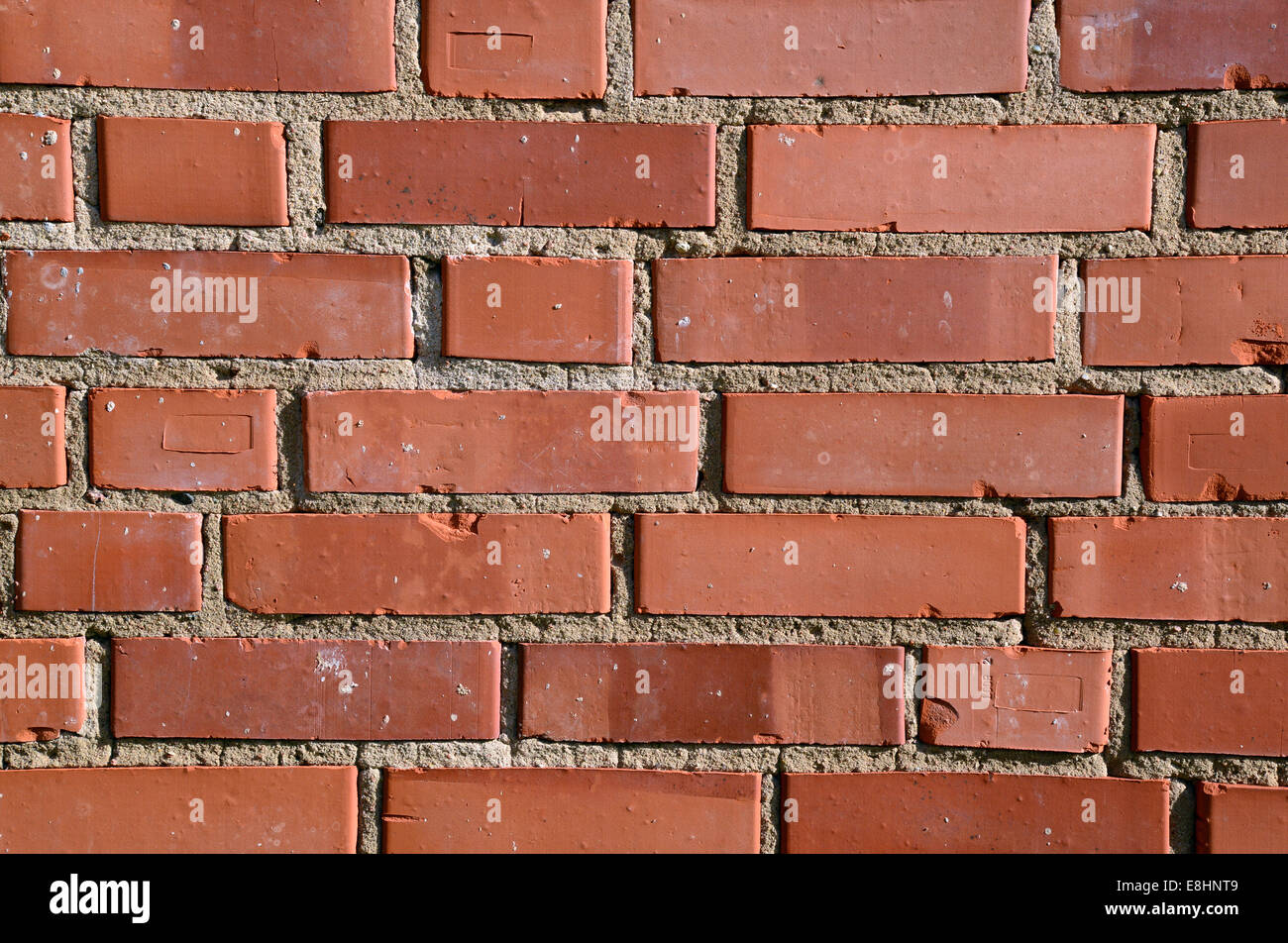 Orange brick wall texture Stock Photo