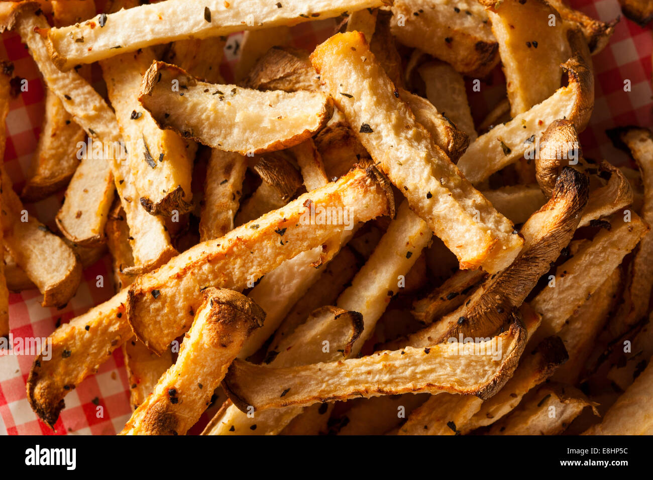 Healthy Organic Jicama Fries with Salt and Pepper Stock Photo Alamy